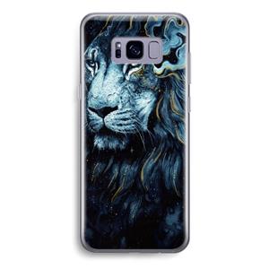CaseCompany Darkness Lion: Samsung Galaxy S8 Transparant Hoesje