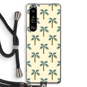 CaseCompany Paradise: Sony Xperia 1 III Transparant Hoesje met koord