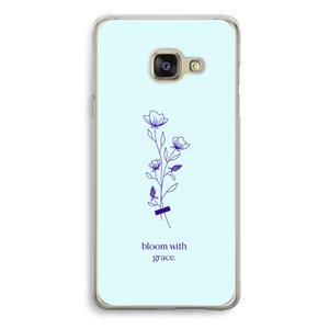 CaseCompany Bloom with grace: Samsung Galaxy A3 (2016) Transparant Hoesje