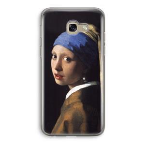CaseCompany The Pearl Earring: Samsung Galaxy A5 (2017) Transparant Hoesje