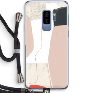 CaseCompany Lava: Samsung Galaxy S9 Plus Transparant Hoesje met koord