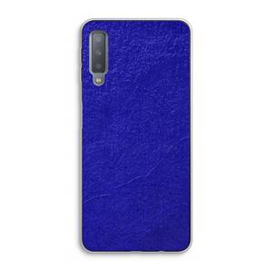 CaseCompany Majorelle Blue: Samsung Galaxy A7 (2018) Transparant Hoesje