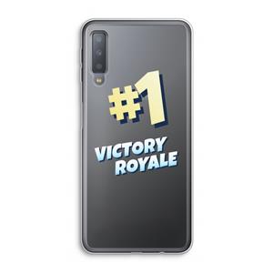 CaseCompany Victory Royale: Samsung Galaxy A7 (2018) Transparant Hoesje