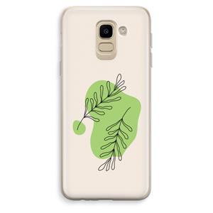 CaseCompany Beleaf in you: Samsung Galaxy J6 (2018) Transparant Hoesje
