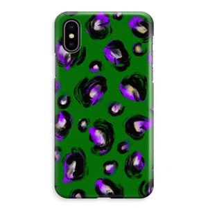 CaseCompany Green Cheetah: iPhone XS Max Volledig Geprint Hoesje