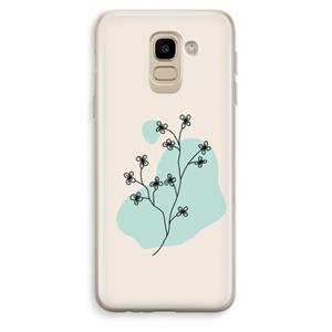 CaseCompany Love your petals: Samsung Galaxy J6 (2018) Transparant Hoesje