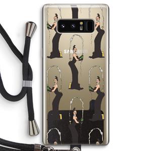 CaseCompany Pop Some Kim: Samsung Galaxy Note 8 Transparant Hoesje met koord