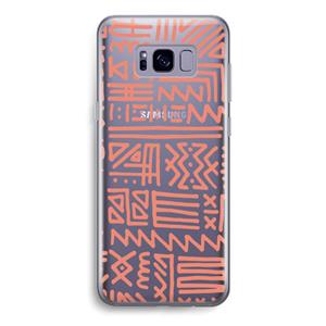 CaseCompany Marrakech Pink: Samsung Galaxy S8 Transparant Hoesje