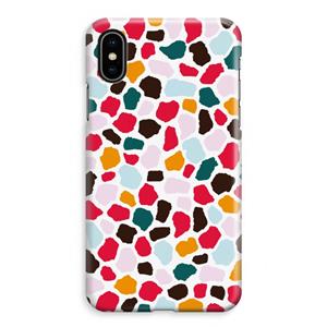 CaseCompany Colored Giraffe: iPhone XS Max Volledig Geprint Hoesje