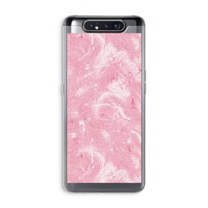 CaseCompany Abstract Painting Pink: Samsung Galaxy A80 Transparant Hoesje