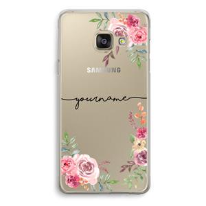 CaseCompany Rozen: Samsung Galaxy A3 (2016) Transparant Hoesje