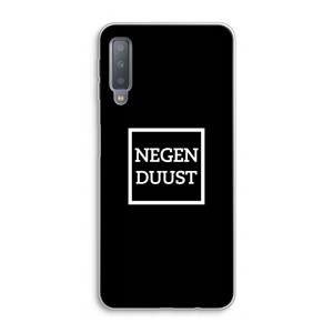 CaseCompany Negenduust black: Samsung Galaxy A7 (2018) Transparant Hoesje
