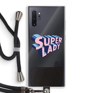 CaseCompany Superlady: Samsung Galaxy Note 10 Plus Transparant Hoesje met koord