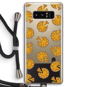 CaseCompany You Had Me At Pizza: Samsung Galaxy Note 8 Transparant Hoesje met koord