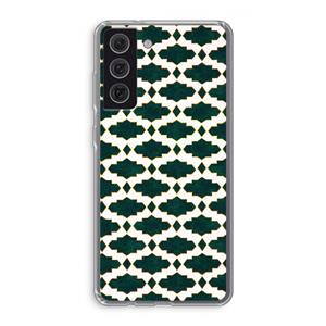 CaseCompany Moroccan tiles: Samsung Galaxy S21 FE Transparant Hoesje