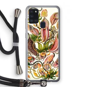 CaseCompany Haeckel Nepenthaceae: Samsung Galaxy A21s Transparant Hoesje met koord