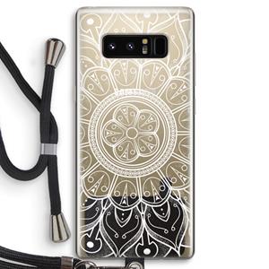 CaseCompany Roses Are Red: Samsung Galaxy Note 8 Transparant Hoesje met koord