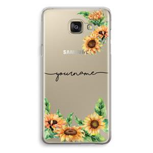 CaseCompany Zonnebloemen: Samsung Galaxy A5 (2016) Transparant Hoesje