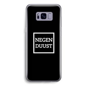 CaseCompany Negenduust black: Samsung Galaxy S8 Transparant Hoesje