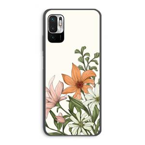 CaseCompany Floral bouquet: Xiaomi Redmi Note 10 5G Transparant Hoesje