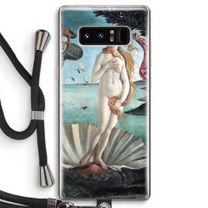 CaseCompany Birth Of Venus: Samsung Galaxy Note 8 Transparant Hoesje met koord