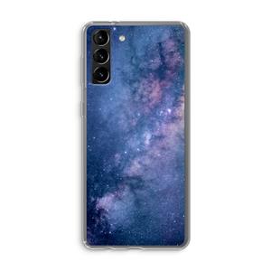 CaseCompany Nebula: Samsung Galaxy S21 Plus Transparant Hoesje