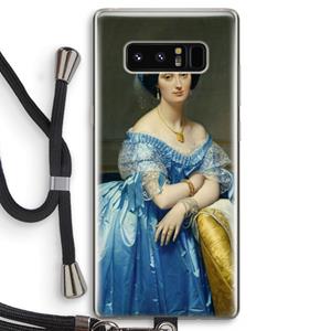 CaseCompany Eleonore: Samsung Galaxy Note 8 Transparant Hoesje met koord