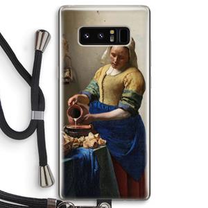 CaseCompany The Milkmaid: Samsung Galaxy Note 8 Transparant Hoesje met koord