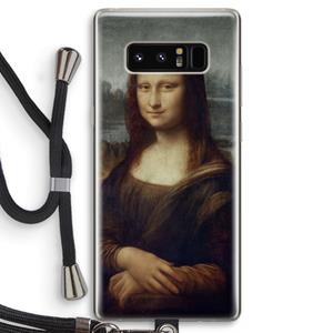 CaseCompany Mona Lisa: Samsung Galaxy Note 8 Transparant Hoesje met koord