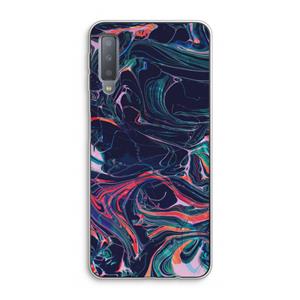 CaseCompany Light Years Beyond: Samsung Galaxy A7 (2018) Transparant Hoesje