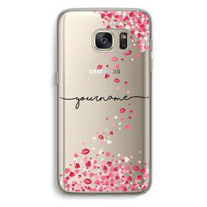 CaseCompany Hartjes en kusjes: Samsung Galaxy S7 Transparant Hoesje