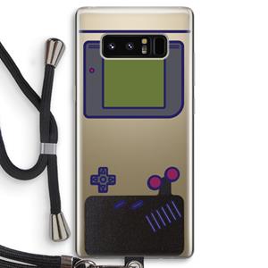 CaseCompany Game On: Samsung Galaxy Note 8 Transparant Hoesje met koord