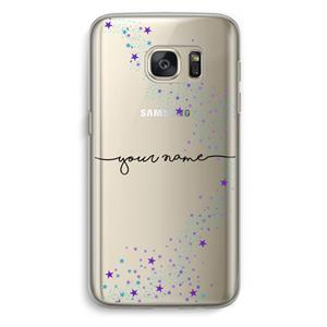 CaseCompany Sterren: Samsung Galaxy S7 Transparant Hoesje