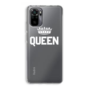 CaseCompany Queen zwart: Xiaomi Redmi Note 10 Pro Transparant Hoesje