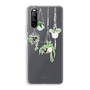 CaseCompany Hang In There: Sony Xperia 10 III Transparant Hoesje