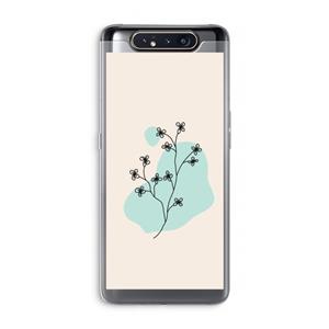 CaseCompany Love your petals: Samsung Galaxy A80 Transparant Hoesje