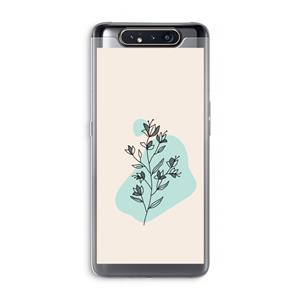 CaseCompany Violets are blue: Samsung Galaxy A80 Transparant Hoesje