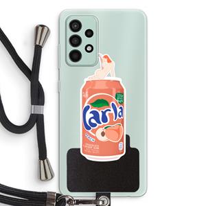 CaseCompany S(peach)less: Samsung Galaxy A52s 5G Transparant Hoesje met koord