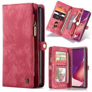 Caseme vintage 2 in 1 portemonnee hoes - Samsung Galaxy Note 20 Ultra - Rood