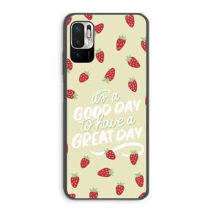 CaseCompany Don't forget to have a great day: Xiaomi Redmi Note 10 5G Transparant Hoesje