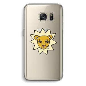 CaseCompany Kleine leeuw: Samsung Galaxy S7 Transparant Hoesje