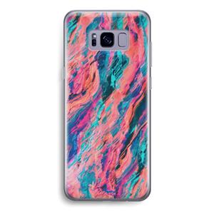 CaseCompany Electric Times: Samsung Galaxy S8 Transparant Hoesje