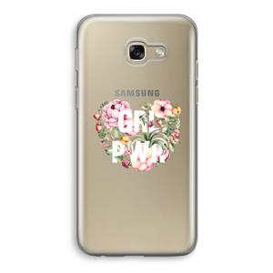 CaseCompany GRL PWR Flower: Samsung Galaxy A5 (2017) Transparant Hoesje