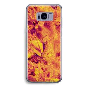 CaseCompany Eternal Fire: Samsung Galaxy S8 Transparant Hoesje