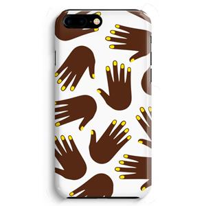 CaseCompany Hands dark: Volledig Geprint iPhone 7 Plus Hoesje