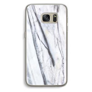CaseCompany Gestreepte marmer: Samsung Galaxy S7 Transparant Hoesje