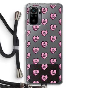 CaseCompany GIRL POWER: Xiaomi Redmi Note 10 Pro Transparant Hoesje met koord