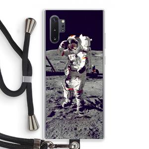 CaseCompany Spaceman: Samsung Galaxy Note 10 Plus Transparant Hoesje met koord