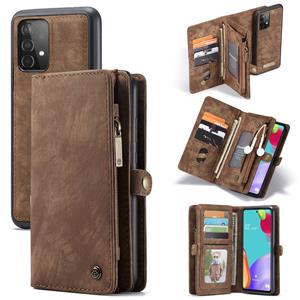 Caseme vintage 2 in 1 portemonnee hoes - Samsung Galaxy A52 / A52s - Bruin