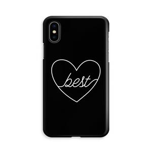 CaseCompany Best heart black: iPhone X Volledig Geprint Hoesje